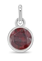 nice sterling silver cubic zirconia January birthstone baby charm